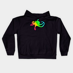 Octopus in rainbow colors Kids Hoodie